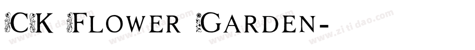 CK Flower Garden字体转换